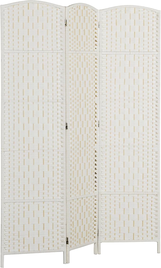 HOMCOM Room Divider 3 Panel, 6FT Tall Folding Privacy Screen, Freestanding by HOMCOM