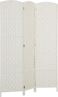 HOMCOM Room Divider 3 Panel, 6FT Tall Folding Privacy Screen, Freestanding by HOMCOM