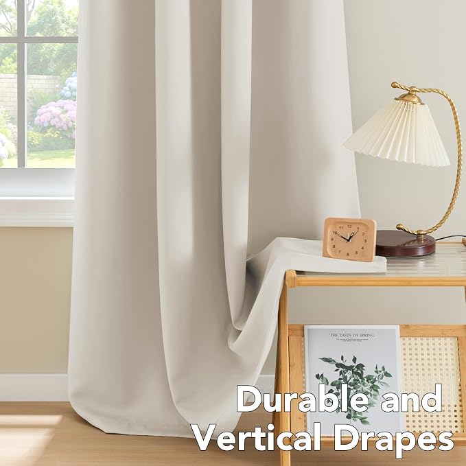 H.VERSAILTEX Blackout Window Curtain Panels Thermal Insulated Room Darkening - Image 8
