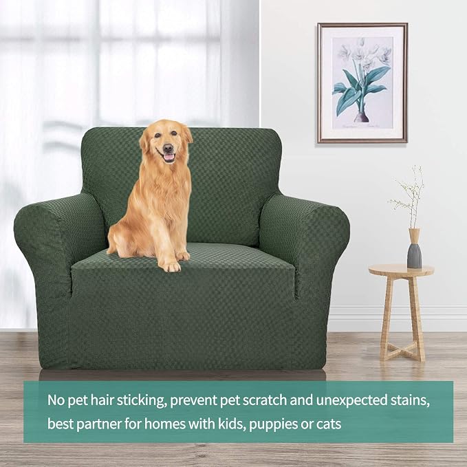 YEMYHOM Couch Cover Latest Jacquard Design High Stretch Sofa Chair Covers - Image 2
