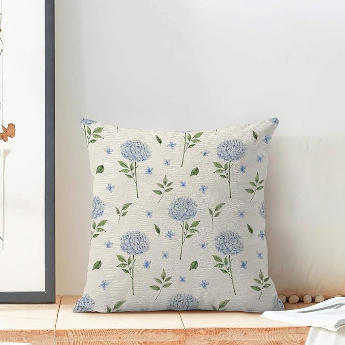 AEIOAE Spring Pillow Covers 18x18 Inch Set of 2, Floral Summer Outdoor Seasonal - Image 3