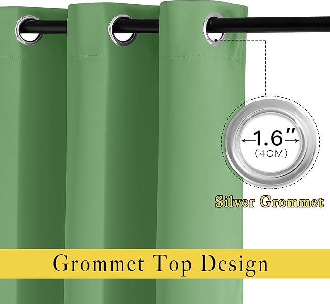 NICETOWN Room Darkening Grommet Curtain Panels - Image 2