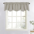 NICETOWN Natural Valance Curtains Farmhouse Style Kitchen Short Small Mini by NICETOWN