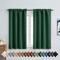 OVZME Christmas Green Short Blackout Curtains by OVZME