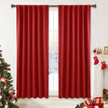 Deconovo Christmas Blackout Curtains, Thermal Insulated, W42 x L45 2 Panels by Deconovo