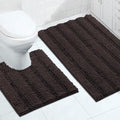 Turquoize Chenille Bathroom Rugs Set Non-Slip Bath Mats by Turquoize