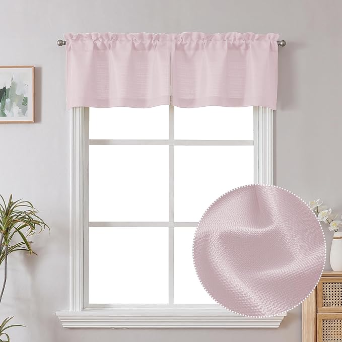 Chyhomenyc Bennet Blush Pink Valance by Chyhomenyc