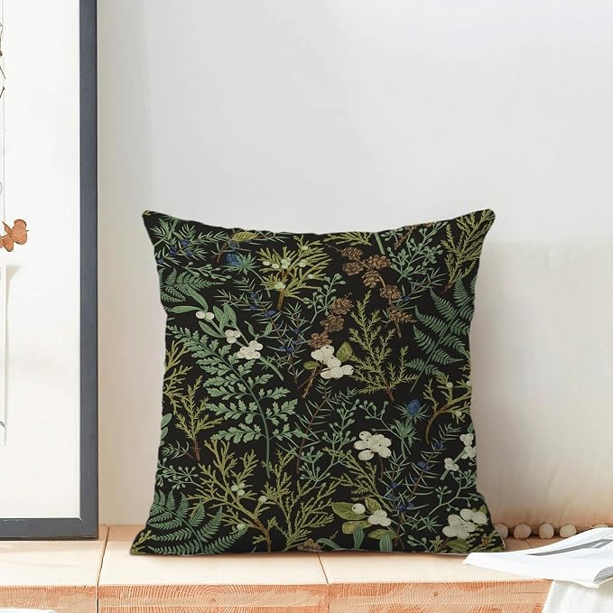 Spring Pillow Covers 24x24 Inch Set of 2, Seasonal Vintage Floral Outdoor - Image 3