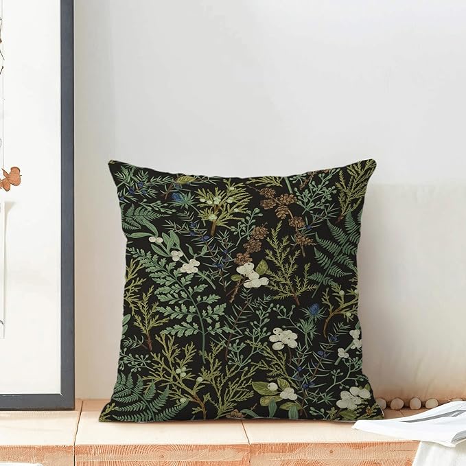 Spring Pillow Covers 16x16 Inch Set of 2, Seasonal Vintage Floral Outdoor - Image 3