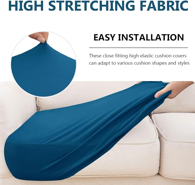 hyha Waterproof Couch Cushion Covers, Stretch Sofa Couch Seat Slipcover - Image 5