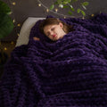 NEWCOSPLAY Super Soft Queen Blanket Purple Premium Silky Flannel Fleece 3D by NEWCOSPLAY
