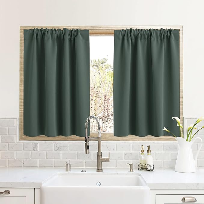 RYB HOME RV Curtains for Camper Windows, Mini Small Thermal Insulated Sunlight by RYBHOME