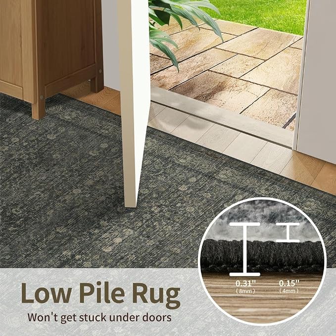 Rugxara 2x3 Entryway Rug Door Mat Indoor Entrance, Washable Non Slip Kitchen - Image 6