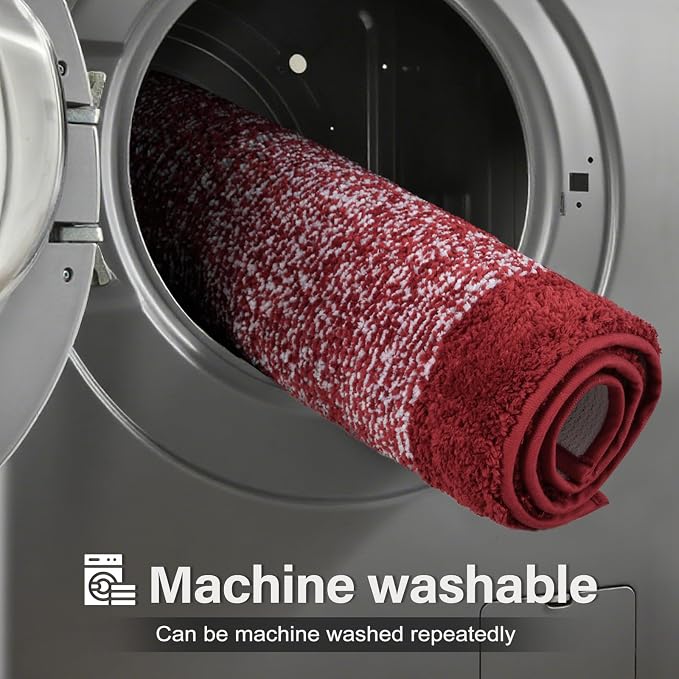 Bathroom Rugs 24x17 Non Slip Washable, Soft Absorbent Quick Dry Mats - Image 9