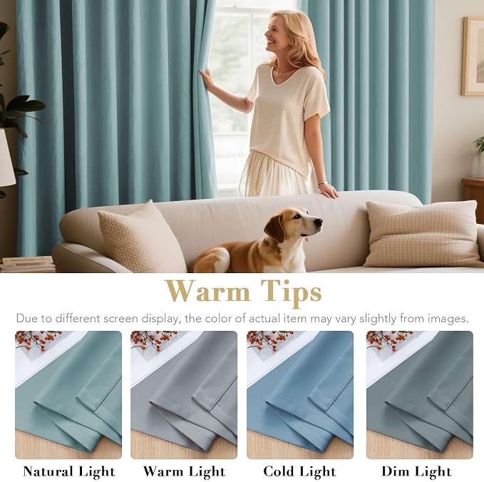 H.VERSAILTEX Premium Blackout Thermal Insulated Room Darkening Curtains - Image 5