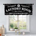 Black Kitchen Curtains Laundry Room Design by BrilliStar