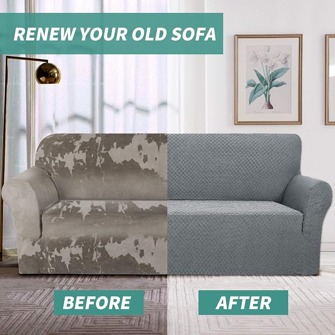 YEMYHOM Couch Cover Latest Jacquard Design High Stretch Sofa Chair Covers - Image 7
