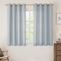 LAMIT Haze Blue Linen Curtains 54 Inch by LAMIT