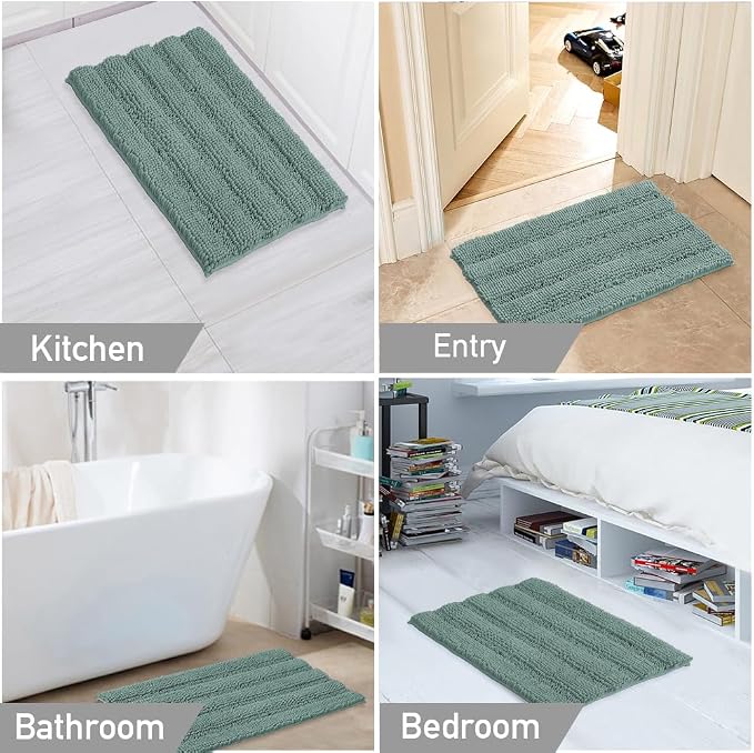 TURQUOIZE Non Slip Shaggy Bath Mats - Image 6