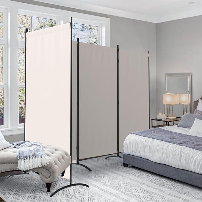 Portable Room Divider 4 Panel Partition Room Dividers and Folding Privacy by Kecreque