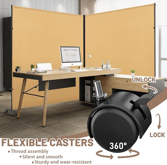 2 Panels Room Divider/Privacy Screen - Image 2