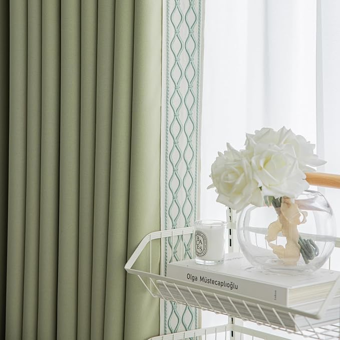 VisionaryHomeDesign Green Pinch Pleat Curtains, High End Curtains - Image 6