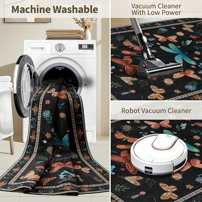 5x7 Washable Area Rugs for Bedroom & Living Room - Image 6