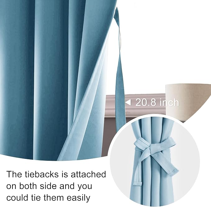 JIUZHEN Blackout Curtains for Bedroom - Image 7