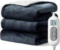 Heated Blanket, Soft Flannel Heated Throw Blanket, Fast Heating Electric Throw by Shodu