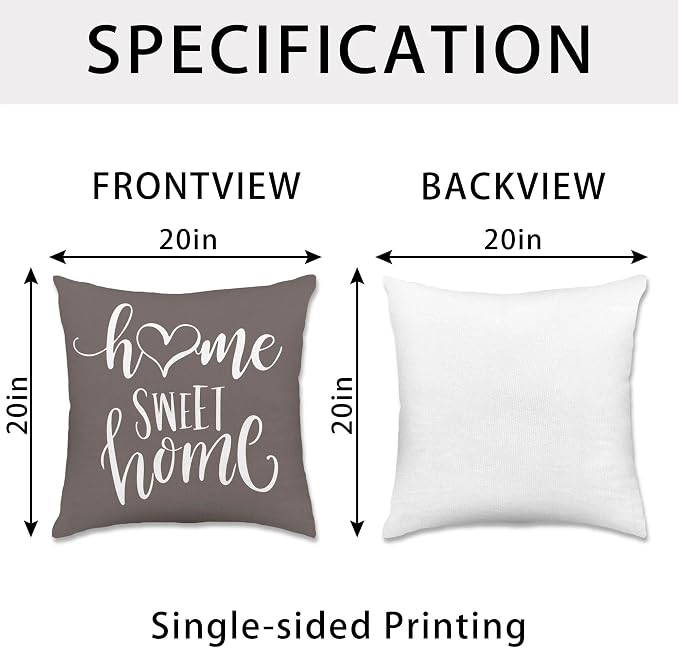 Hexagram Geometric Grey Pillow Covers 20x20 Set of 4, Decorative Outdoor Boho - Image 4