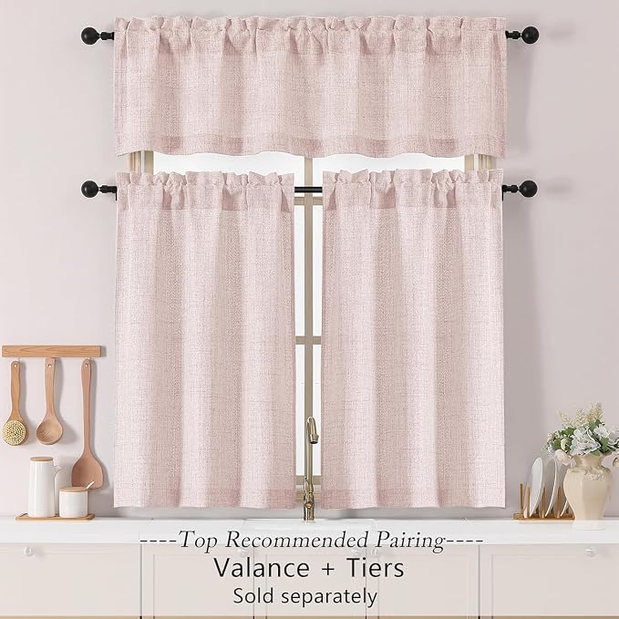 Chyhomenyc Blush Pink Valance for Windows - Image 2