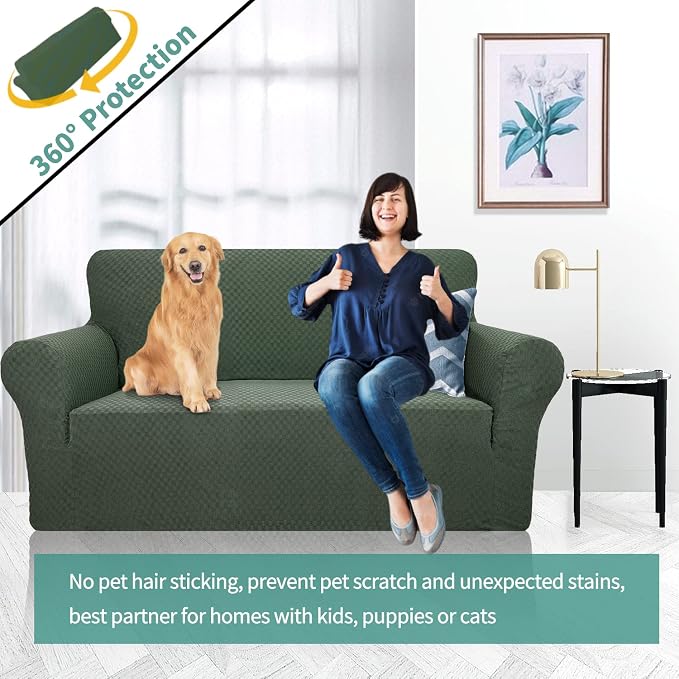 YEMYHOM Couch Cover Latest Jacquard Design High Stretch Sofa Covers - Image 2