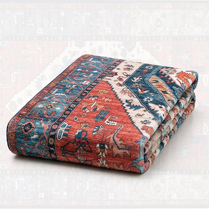 SERISSA 6x8 Area Rugs for Living Room, Large Washable Non-Slip Boho Rug - Image 7