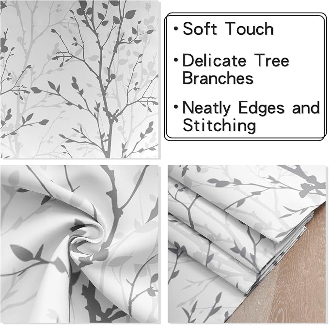 Luvyohmee Tree Branch Printed Curtain Valance, 18 inches Long Window Treatment - Image 6