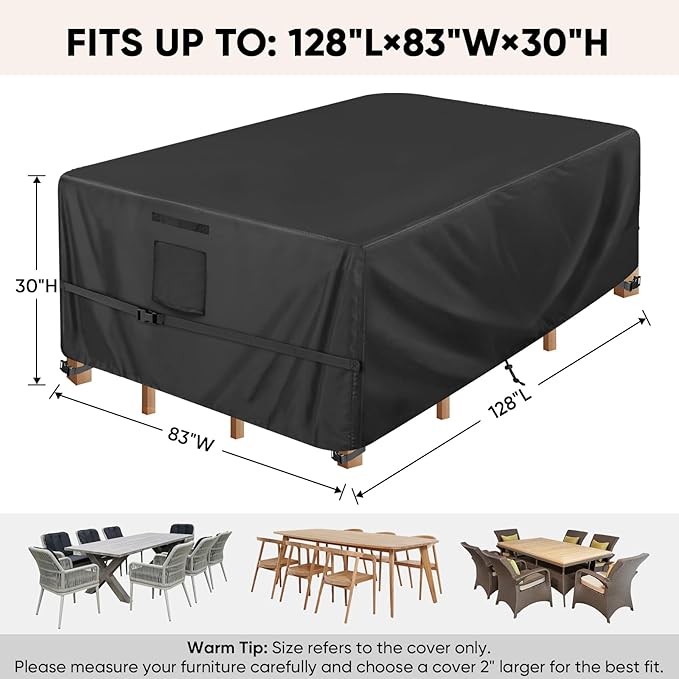 BALEINE Patio Furniture Covers, Outdoor Furniture Covers Waterproof, Heavy Duty - Image 2