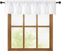OWENIE White Valances for Windows 1 Pcs, Light Filtering Textured Farmhouse by OWENIE