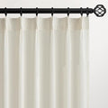 Topfinel 63 Inch Length Pinch Pleat Linen Curtains Drapes 2 Panels Set by Topfinel