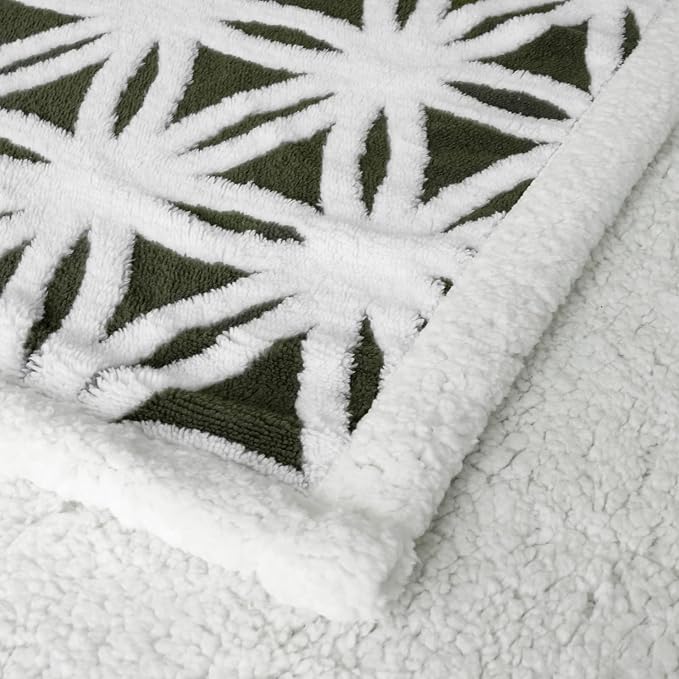 LOMAO Sherpa Fleece Blanket for Mom Cozy Soft Throw Blanket for Women Men - Image 4