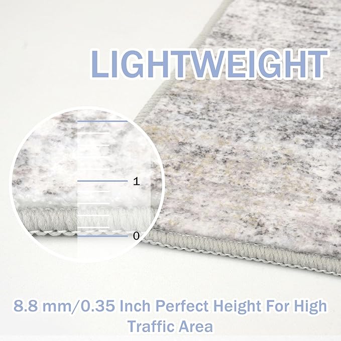 IOHOUZE Abstract Area Rug 4x6 Ft Washable Rugs - Image 4