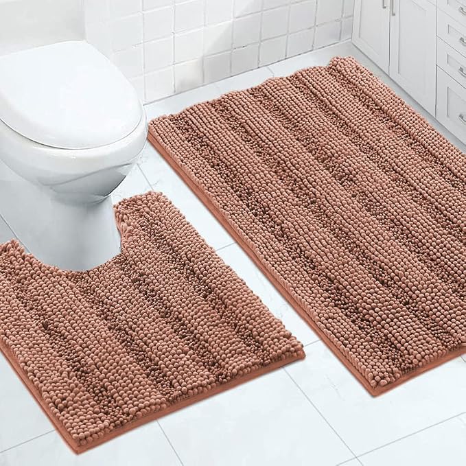 Turquoize Bathroom Rugs Set Non-Slip Bath Mats by Turquoize