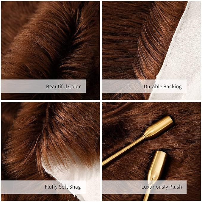 Carvapet Luxury Soft Faux Sheepskin Area Rug - Image 9
