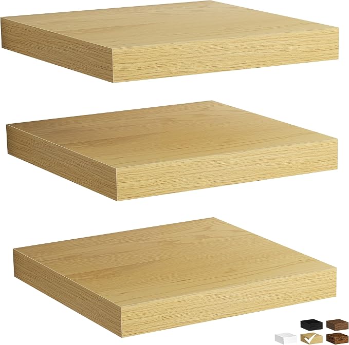 Fun Memories Rustic Wood Floating Shelves by FunMemories
