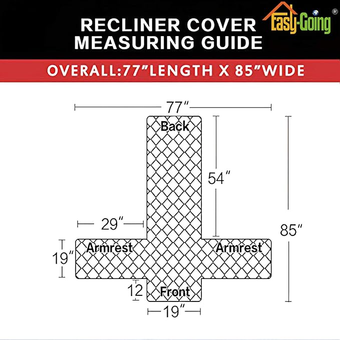 Easy-Going Recliner Chair Slipcover Reversible Sofa Cover Water Resistant Couch - Image 5