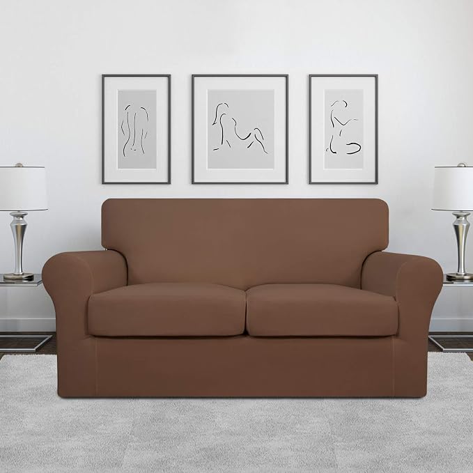 Easy-Going 3 Pieces Stretch Soft Couch Cover - Image 2