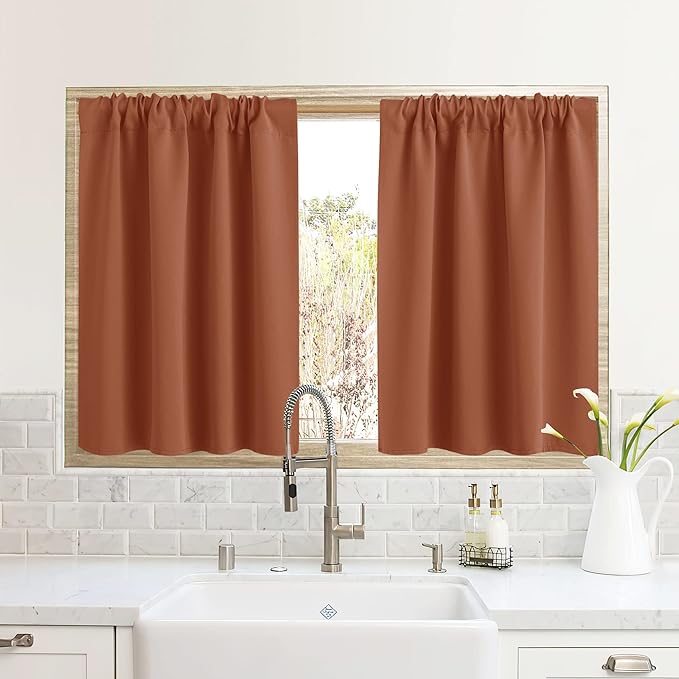 RYB HOME RV Curtains for Camper Windows, Mini Small Thermal Insulated Sunlight by RYBHOME