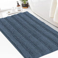 Turquoize Chenille Bath Rugs Shaggy Bathroom Rugs Non Slip Bath Mat by Turquoize