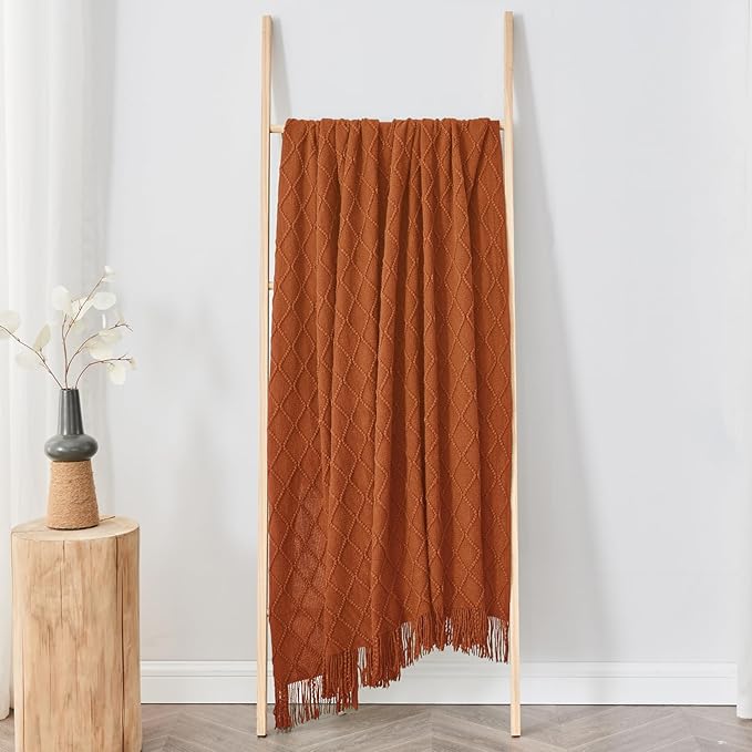 inhand Knitted Throw Blankets for Couch and Bed, Soft Cozy Knit Blanket - Image 5