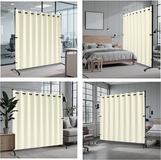 Room Divider, Curtain Privacy Screen - Image 7