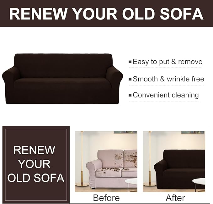 U-NICE HOME Loveseat Cover Stretch Couch Cover Sofa Cover Sofa Slipcover - Image 5