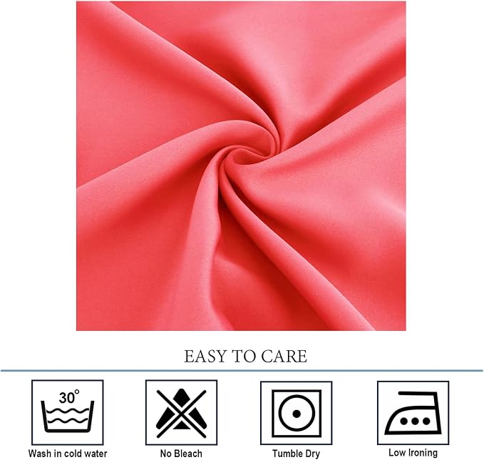 Diraysid Coral Grommet Blackout Curtains - Image 4
